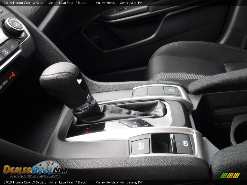 2019 Honda Civic LX Sedan Molten Lava Pearl / Black Photo #14