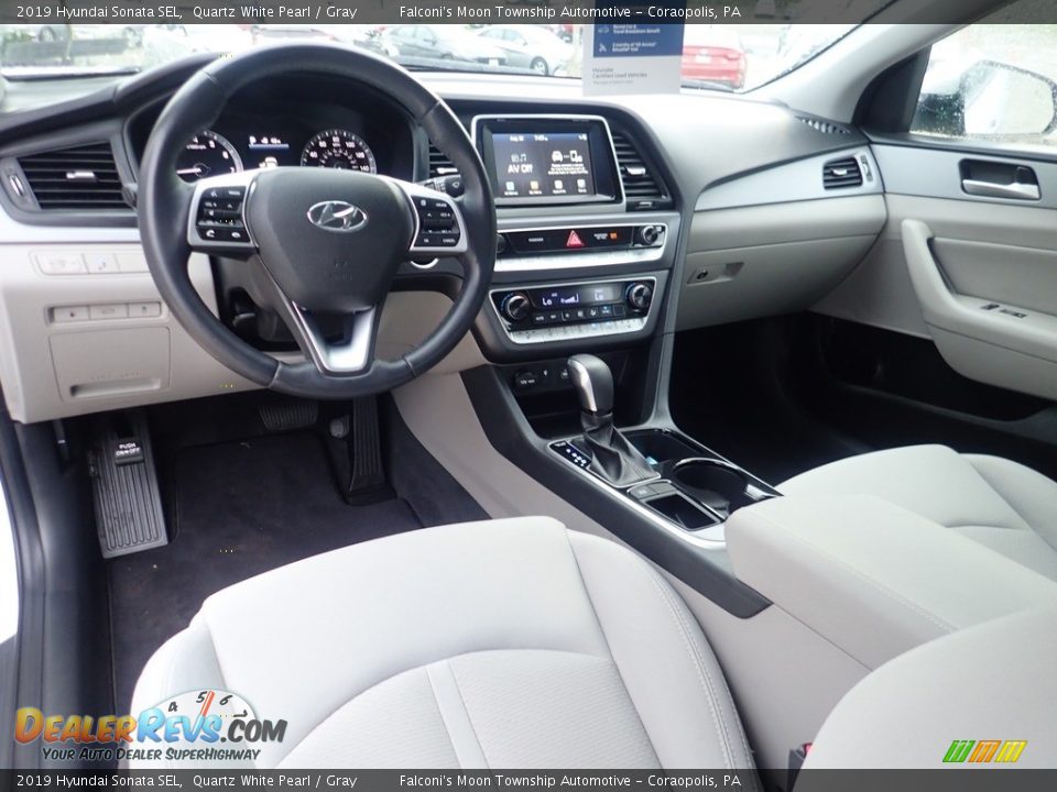 2019 Hyundai Sonata SEL Quartz White Pearl / Gray Photo #19