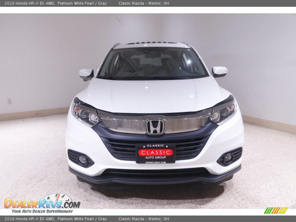 2019 Honda HR-V EX AWD Platinum White Pearl / Gray Photo #2