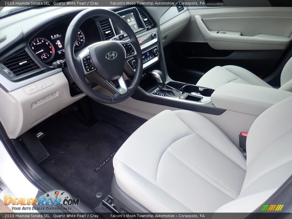 2019 Hyundai Sonata SEL Quartz White Pearl / Gray Photo #22