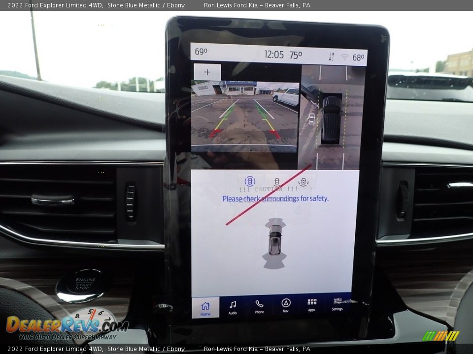 2022 Ford Explorer Limited 4WD Stone Blue Metallic / Ebony Photo #18