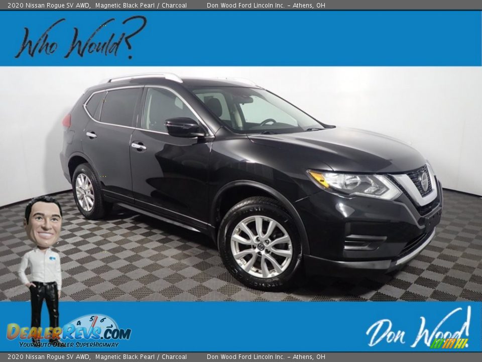 2020 Nissan Rogue SV AWD Magnetic Black Pearl / Charcoal Photo #1