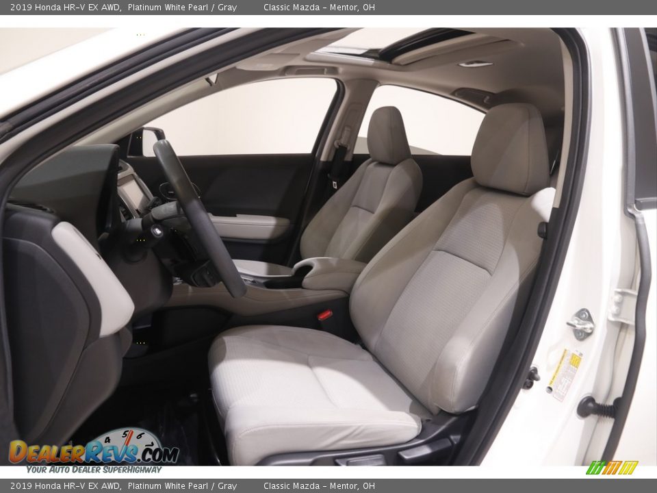 2019 Honda HR-V EX AWD Platinum White Pearl / Gray Photo #5