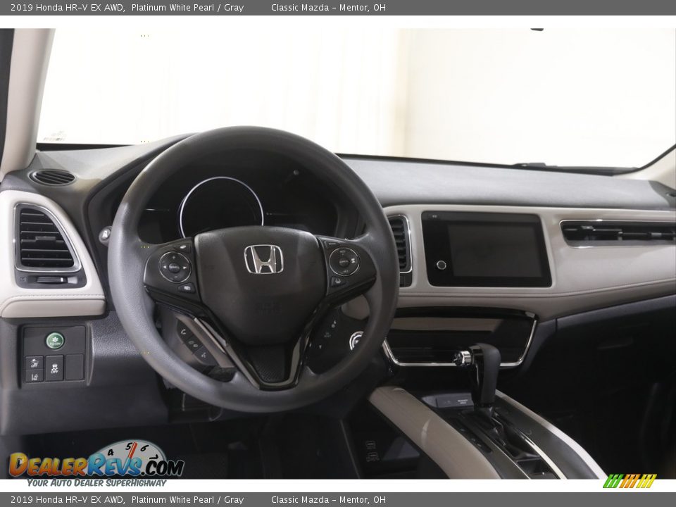2019 Honda HR-V EX AWD Platinum White Pearl / Gray Photo #6