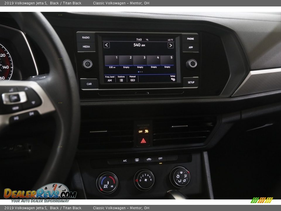2019 Volkswagen Jetta S Black / Titan Black Photo #9