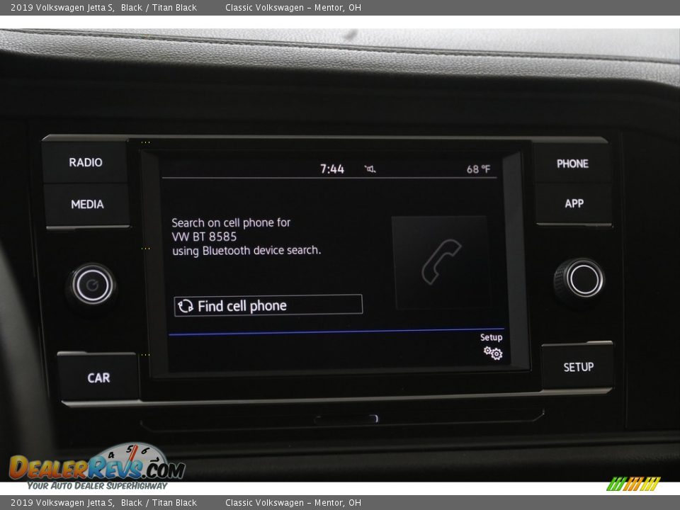 2019 Volkswagen Jetta S Black / Titan Black Photo #10