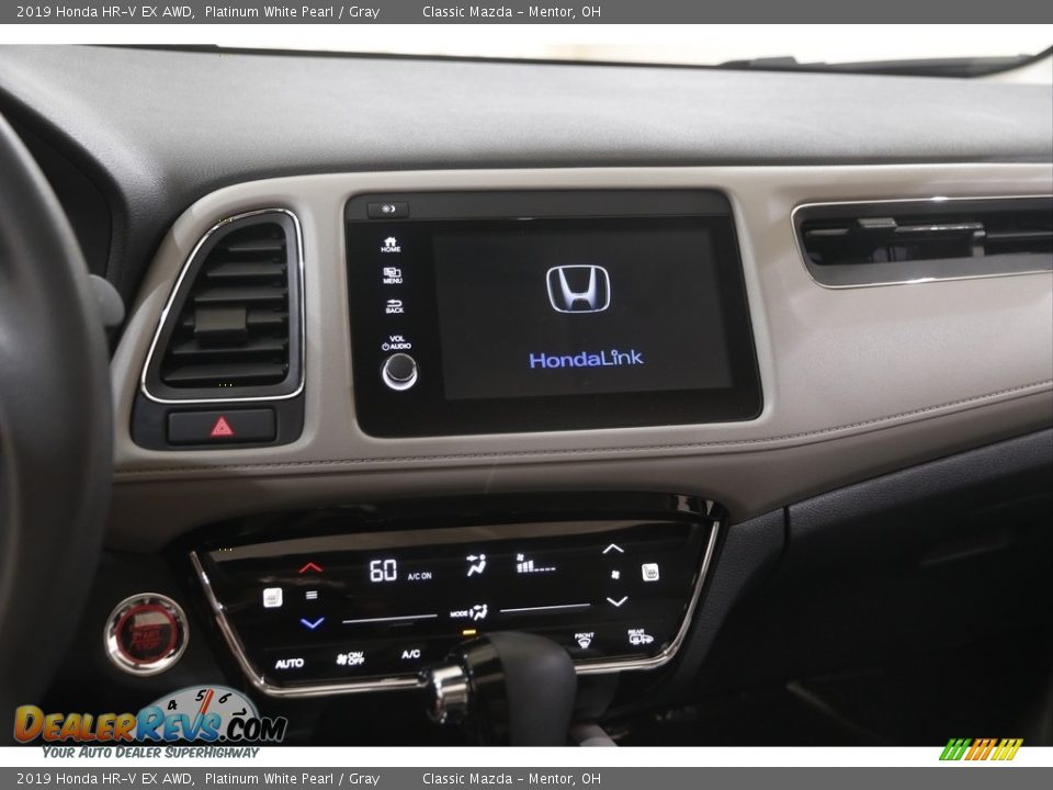 2019 Honda HR-V EX AWD Platinum White Pearl / Gray Photo #9