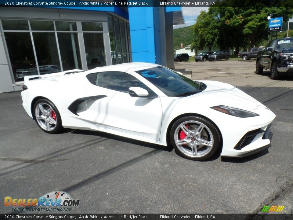 2020 Chevrolet Corvette Stingray Coupe Arctic White / Adrenaline Red/Jet Black Photo #5