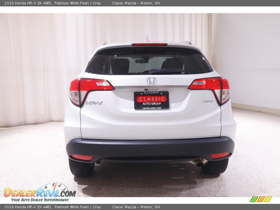 2019 Honda HR-V EX AWD Platinum White Pearl / Gray Photo #17