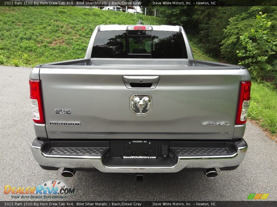 2022 Ram 1500 Big Horn Crew Cab 4x4 Billet Silver Metallic / Black/Diesel Gray Photo #7