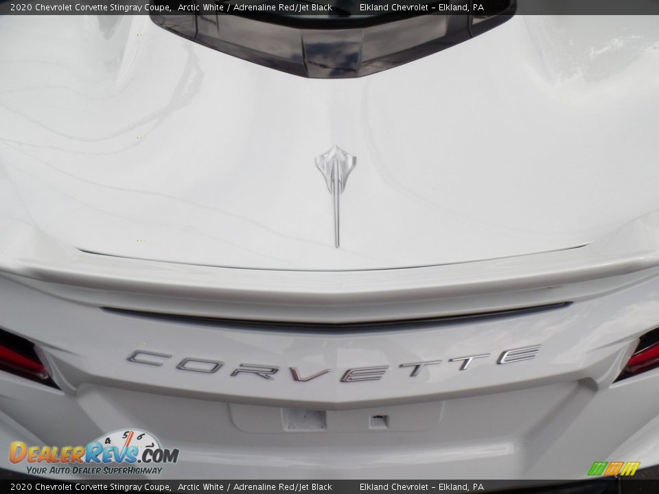 2020 Chevrolet Corvette Stingray Coupe Arctic White / Adrenaline Red/Jet Black Photo #14