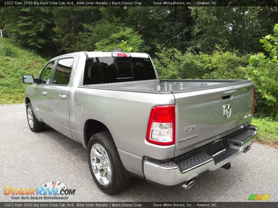 2022 Ram 1500 Big Horn Crew Cab 4x4 Billet Silver Metallic / Black/Diesel Gray Photo #9