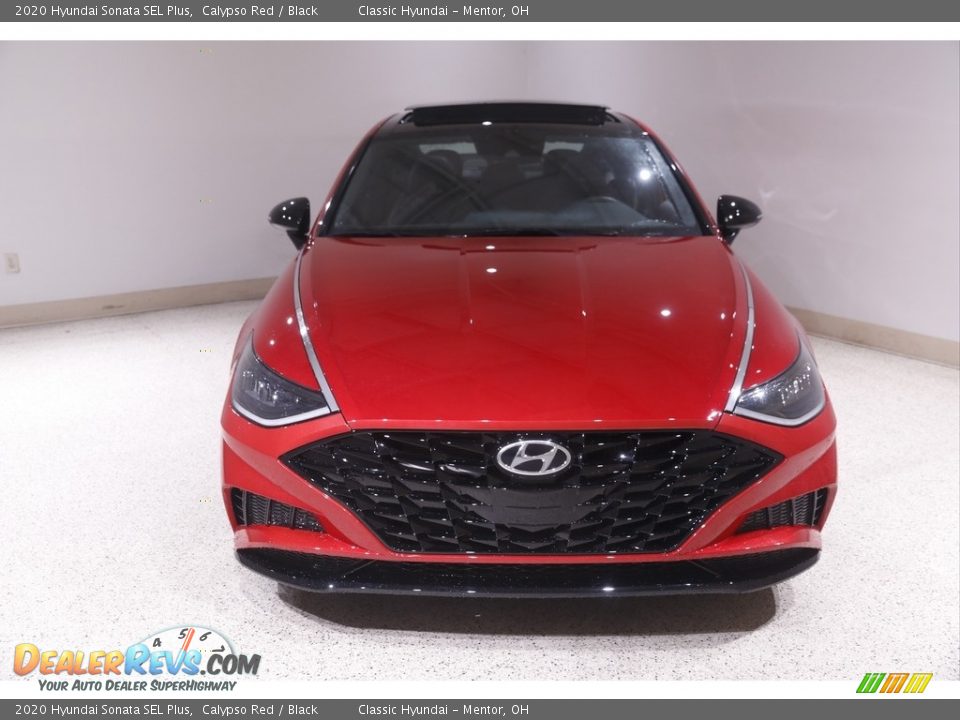 2020 Hyundai Sonata SEL Plus Calypso Red / Black Photo #2