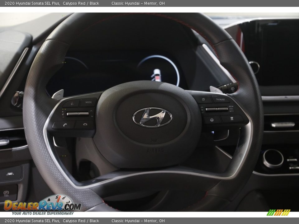 2020 Hyundai Sonata SEL Plus Calypso Red / Black Photo #7
