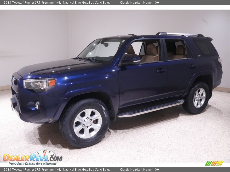 2019 Toyota 4Runner SR5 Premium 4x4 Nautical Blue Metallic / Sand Beige Photo #3