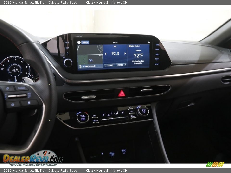 2020 Hyundai Sonata SEL Plus Calypso Red / Black Photo #9