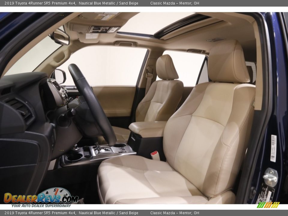 2019 Toyota 4Runner SR5 Premium 4x4 Nautical Blue Metallic / Sand Beige Photo #5