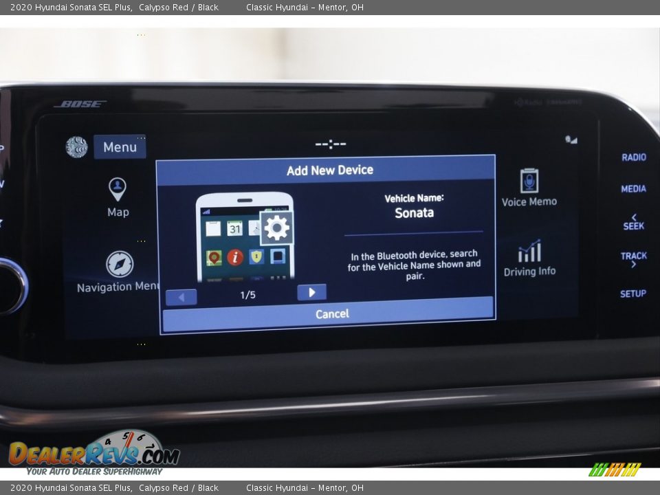 2020 Hyundai Sonata SEL Plus Calypso Red / Black Photo #12