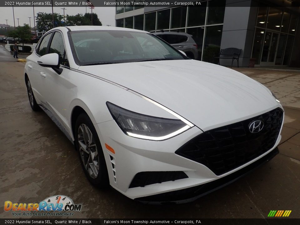 2022 Hyundai Sonata SEL Quartz White / Black Photo #7