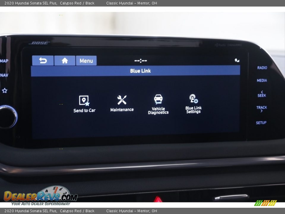 2020 Hyundai Sonata SEL Plus Calypso Red / Black Photo #13