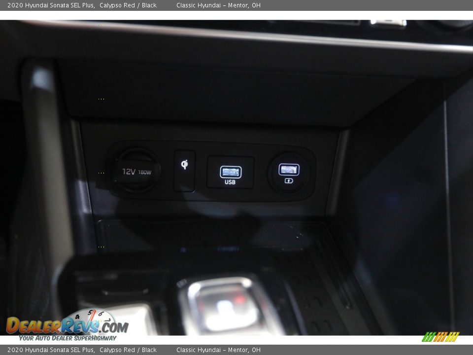 2020 Hyundai Sonata SEL Plus Calypso Red / Black Photo #15
