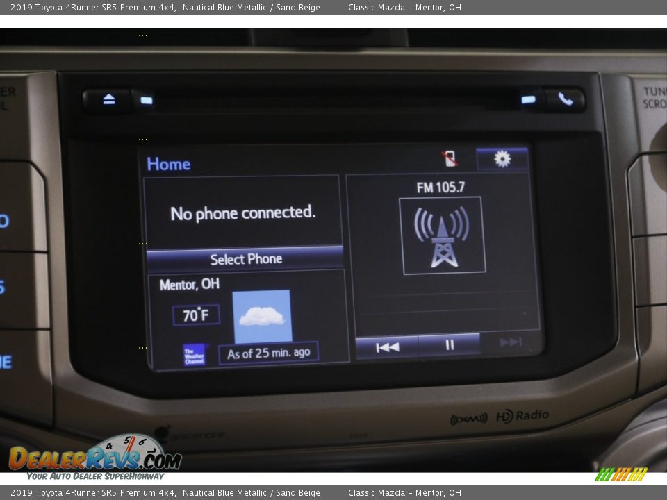 2019 Toyota 4Runner SR5 Premium 4x4 Nautical Blue Metallic / Sand Beige Photo #10