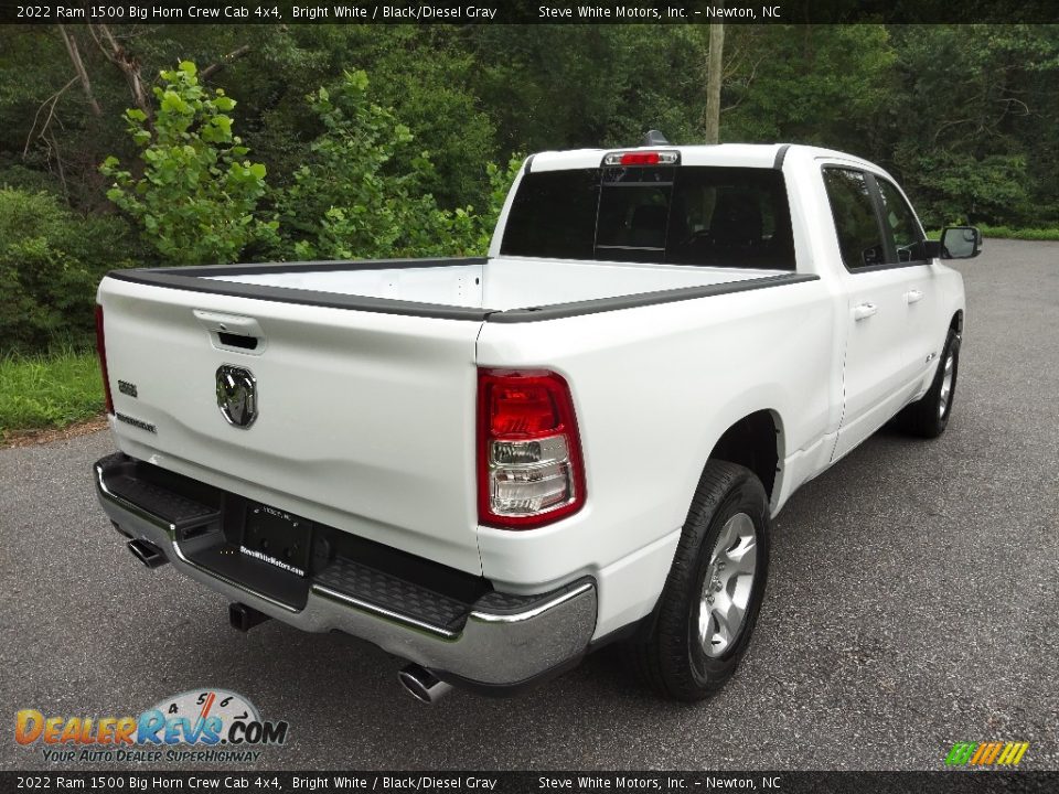 2022 Ram 1500 Big Horn Crew Cab 4x4 Bright White / Black/Diesel Gray Photo #6