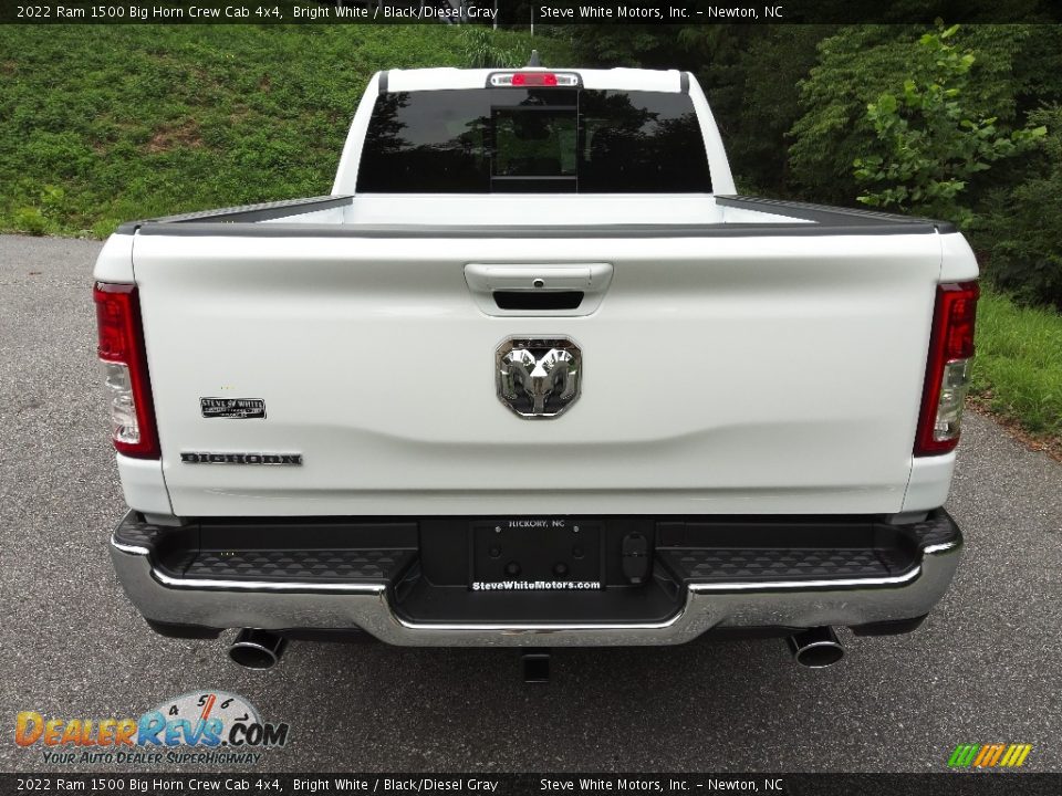 2022 Ram 1500 Big Horn Crew Cab 4x4 Bright White / Black/Diesel Gray Photo #7