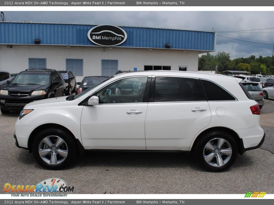 2012 Acura MDX SH-AWD Technology Aspen White Pearl II / Parchment Photo #2