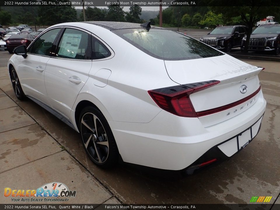 2022 Hyundai Sonata SEL Plus Quartz White / Black Photo #4