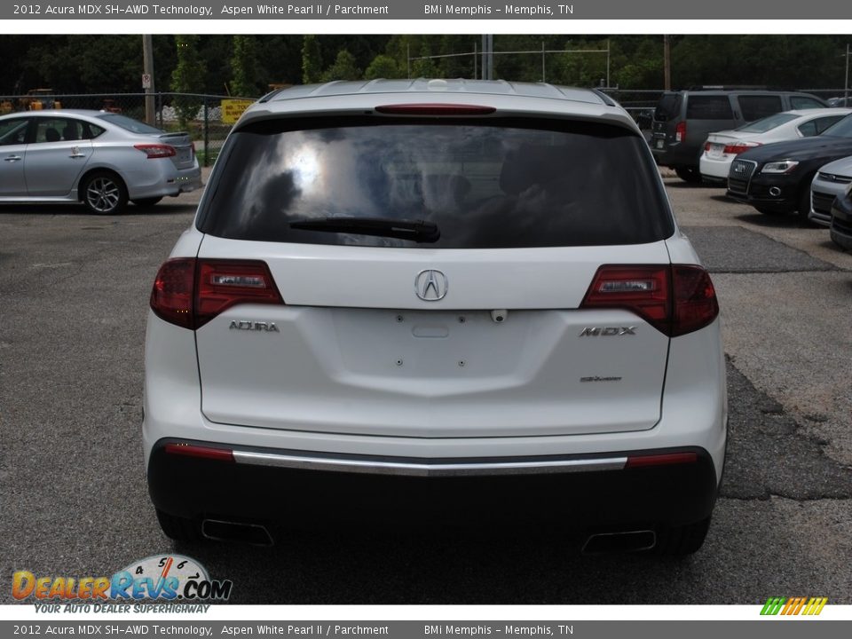 2012 Acura MDX SH-AWD Technology Aspen White Pearl II / Parchment Photo #4