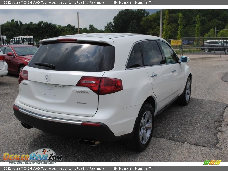 2012 Acura MDX SH-AWD Technology Aspen White Pearl II / Parchment Photo #5