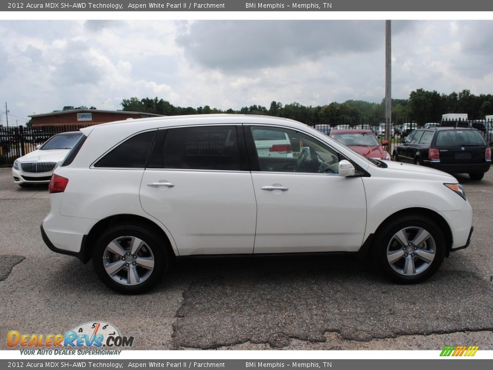 2012 Acura MDX SH-AWD Technology Aspen White Pearl II / Parchment Photo #6