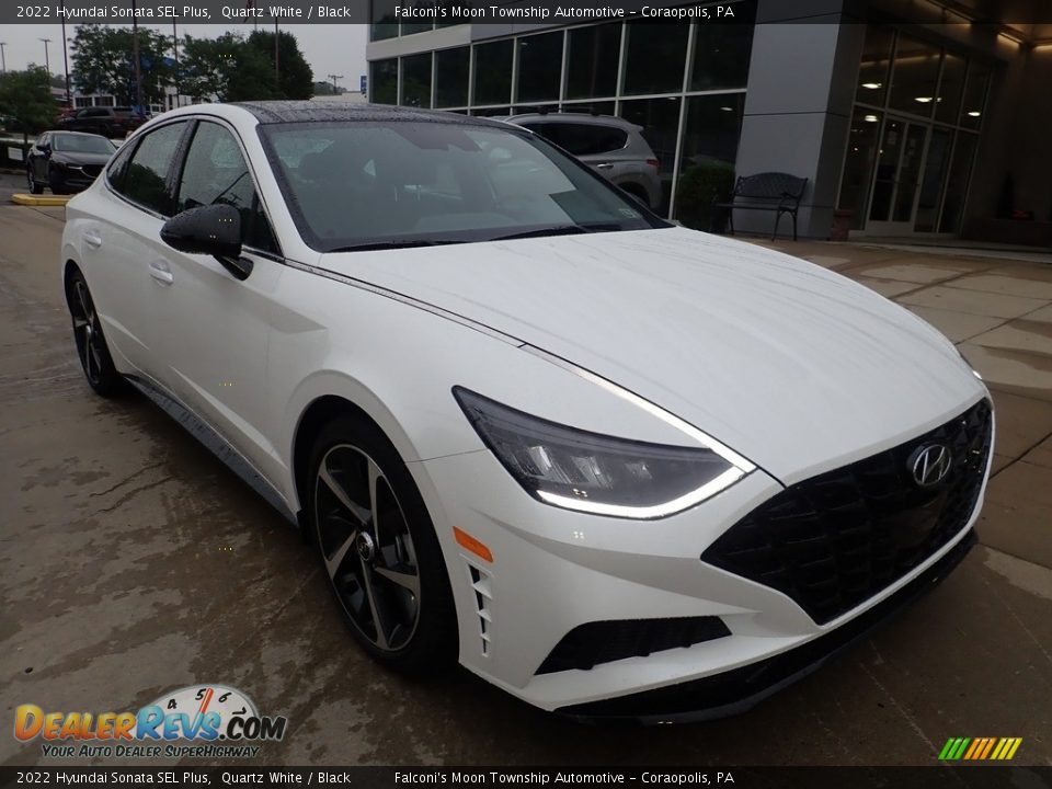 2022 Hyundai Sonata SEL Plus Quartz White / Black Photo #8