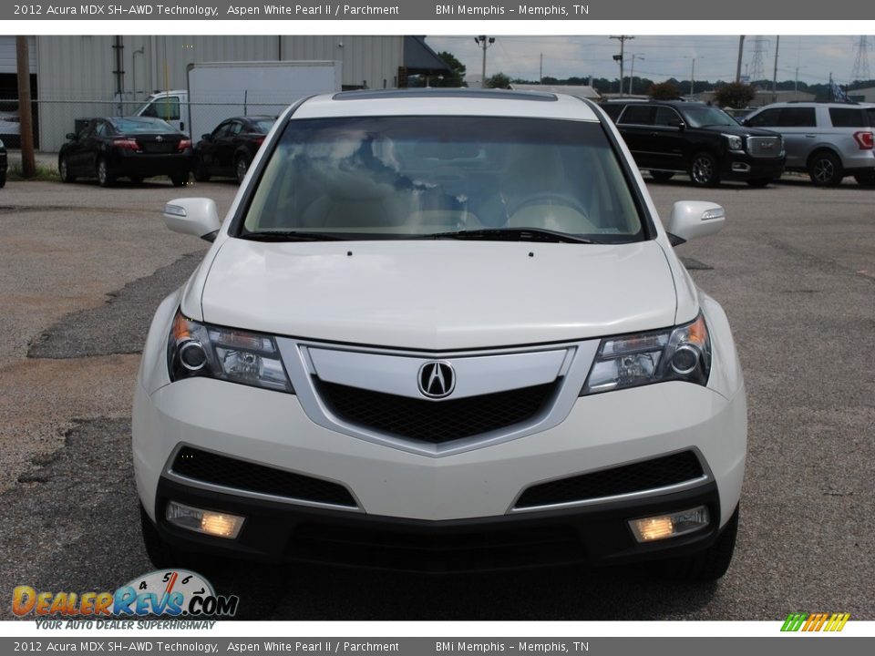 2012 Acura MDX SH-AWD Technology Aspen White Pearl II / Parchment Photo #8