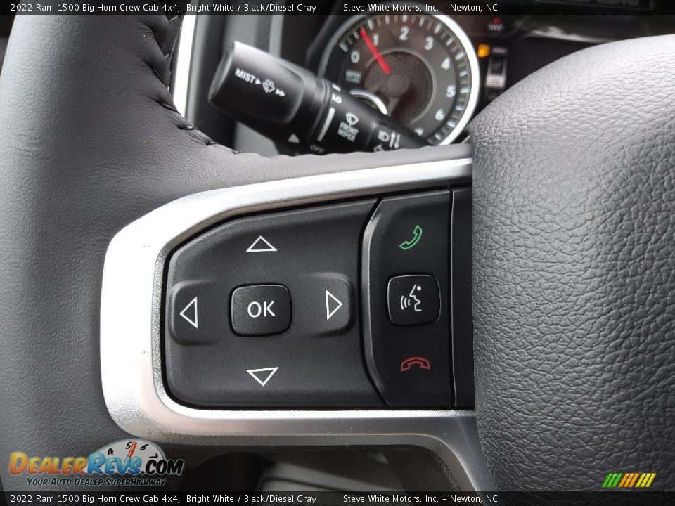 2022 Ram 1500 Big Horn Crew Cab 4x4 Bright White / Black/Diesel Gray Photo #19