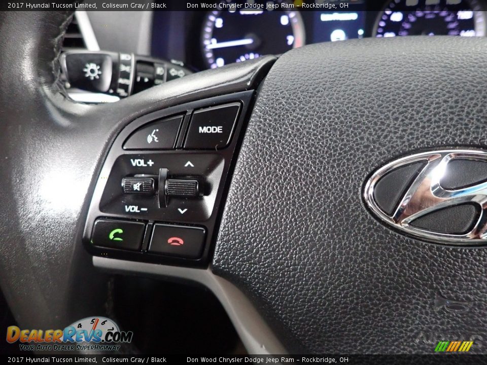 2017 Hyundai Tucson Limited Coliseum Gray / Black Photo #20