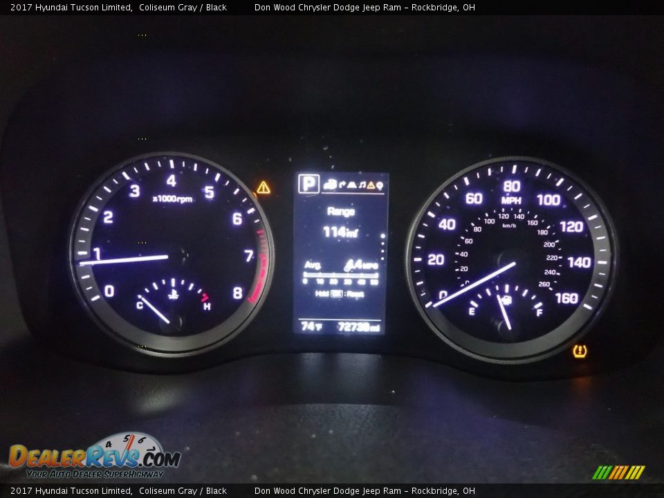 2017 Hyundai Tucson Limited Coliseum Gray / Black Photo #22
