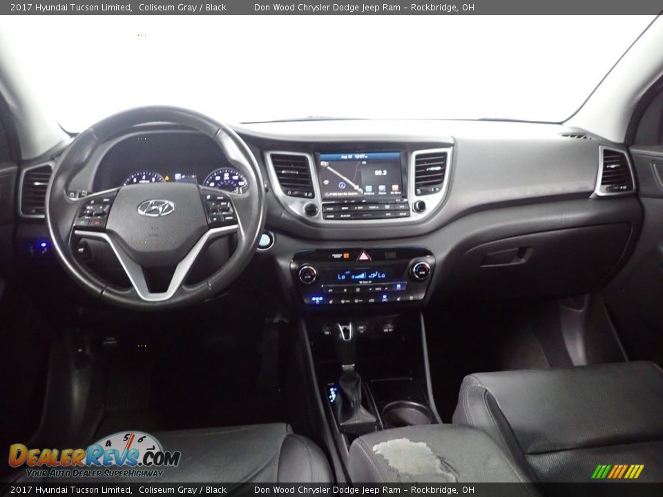 2017 Hyundai Tucson Limited Coliseum Gray / Black Photo #28