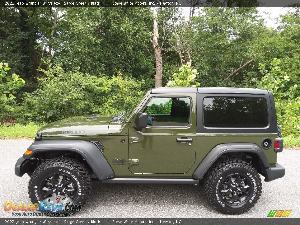 2022 Jeep Wrangler Willys 4x4 Sarge Green / Black Photo #1