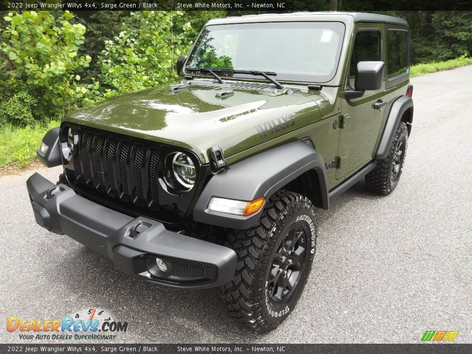 2022 Jeep Wrangler Willys 4x4 Sarge Green / Black Photo #2