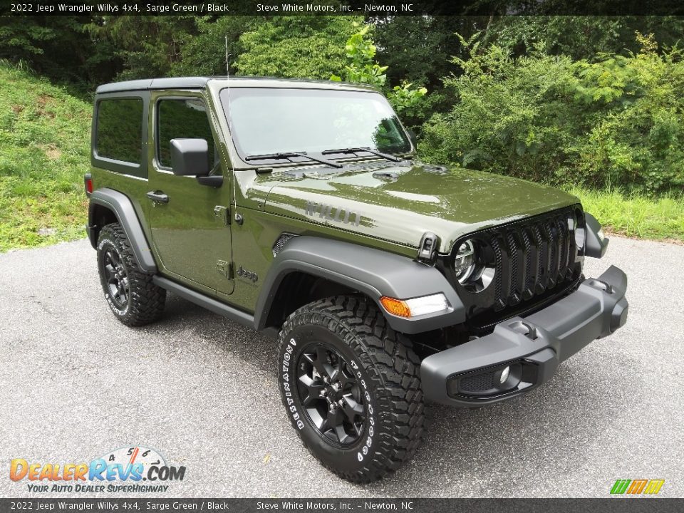 2022 Jeep Wrangler Willys 4x4 Sarge Green / Black Photo #4