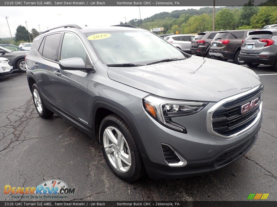 2018 GMC Terrain SLE AWD Satin Steel Metallic / ­Jet Black Photo #9