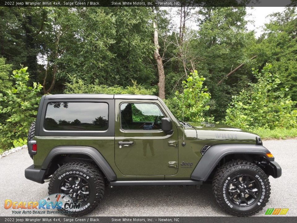 2022 Jeep Wrangler Willys 4x4 Sarge Green / Black Photo #5