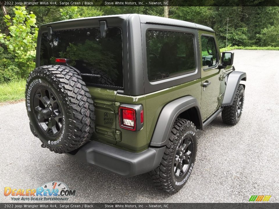 2022 Jeep Wrangler Willys 4x4 Sarge Green / Black Photo #6