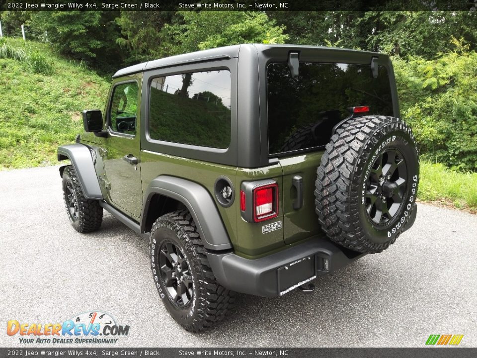 2022 Jeep Wrangler Willys 4x4 Sarge Green / Black Photo #8