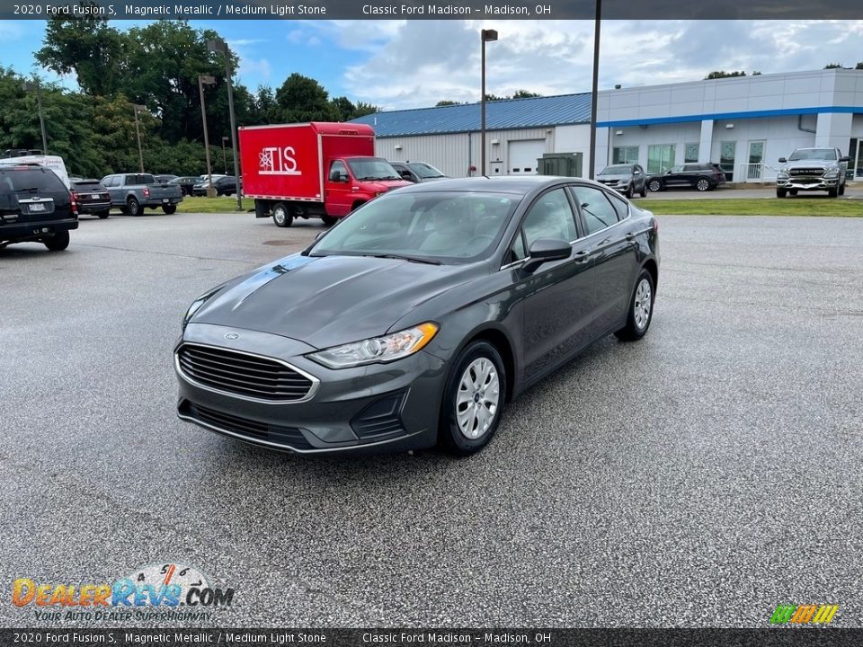 2020 Ford Fusion S Magnetic Metallic / Medium Light Stone Photo #1