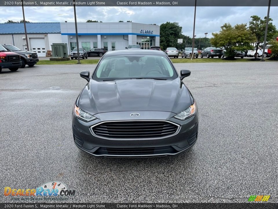 2020 Ford Fusion S Magnetic Metallic / Medium Light Stone Photo #2