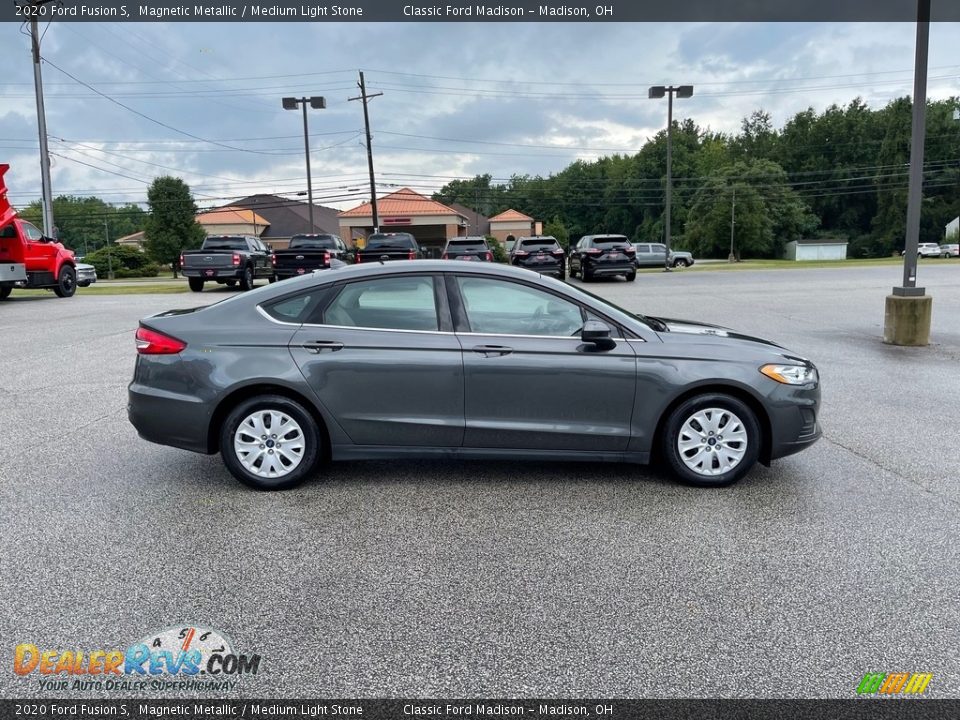 2020 Ford Fusion S Magnetic Metallic / Medium Light Stone Photo #3