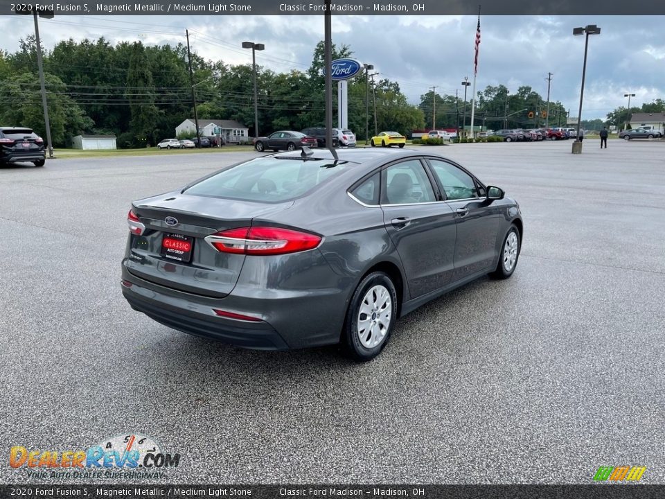 2020 Ford Fusion S Magnetic Metallic / Medium Light Stone Photo #4
